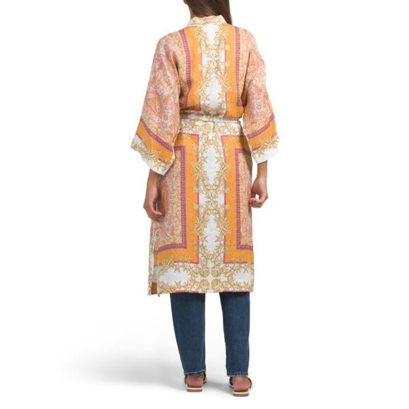 MAJE Linen Blend Kimono Top Voquillage Eu 38/ US Medium New With Tag - Picture 6 of 6